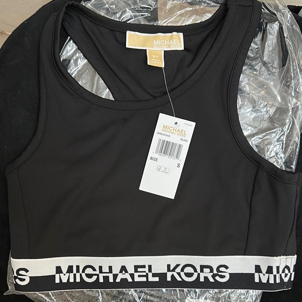 Michael Kors Black Sports Bra